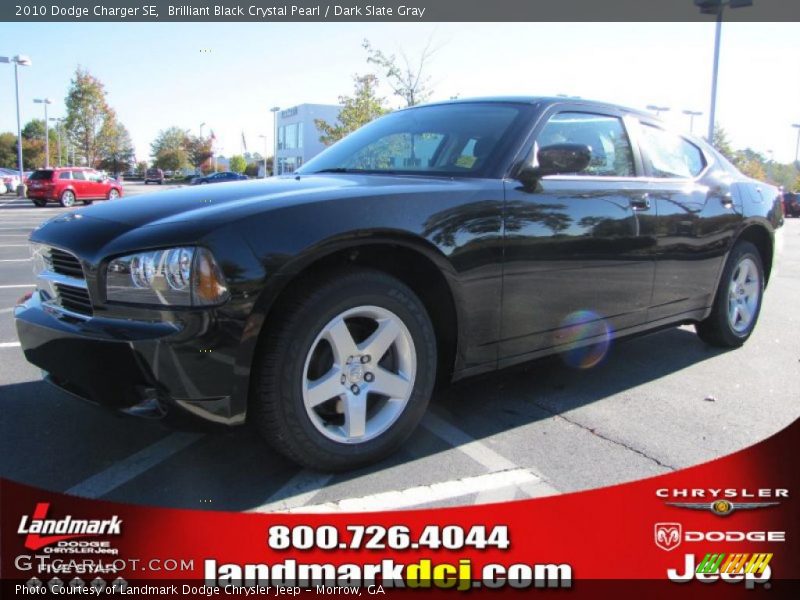 Brilliant Black Crystal Pearl / Dark Slate Gray 2010 Dodge Charger SE