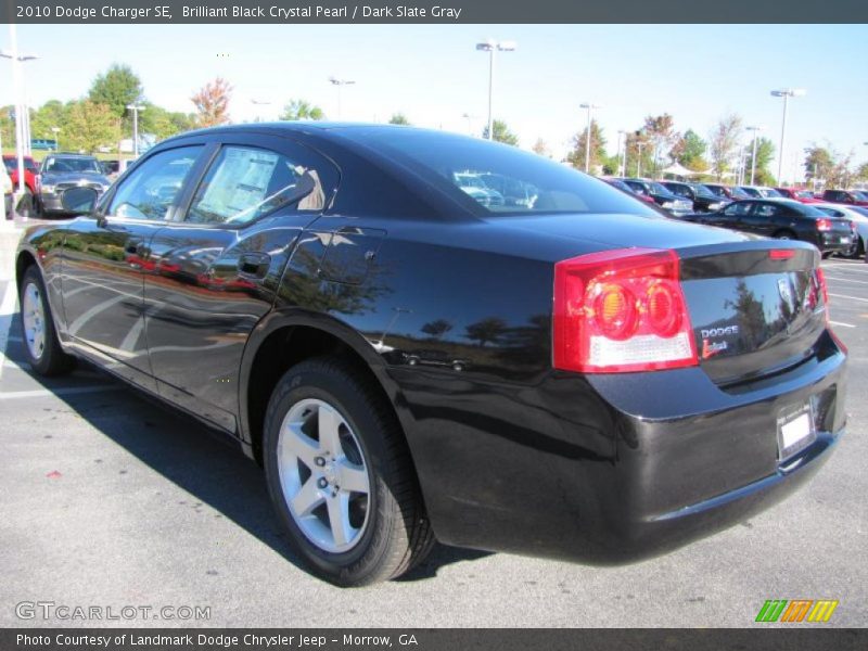 Brilliant Black Crystal Pearl / Dark Slate Gray 2010 Dodge Charger SE