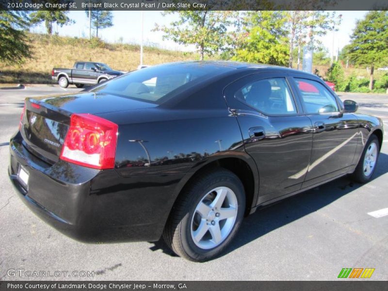 Brilliant Black Crystal Pearl / Dark Slate Gray 2010 Dodge Charger SE