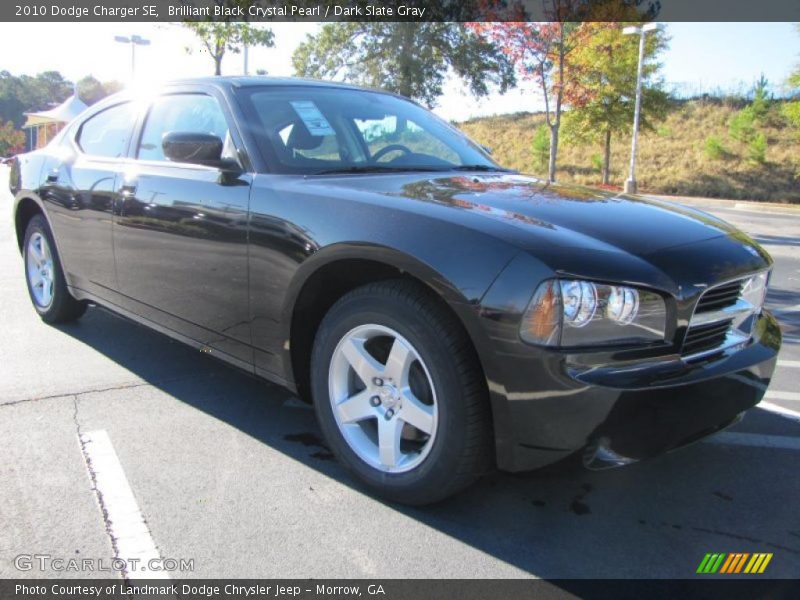 Brilliant Black Crystal Pearl / Dark Slate Gray 2010 Dodge Charger SE