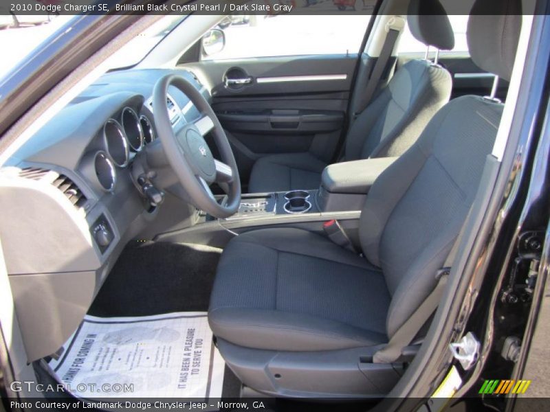 Brilliant Black Crystal Pearl / Dark Slate Gray 2010 Dodge Charger SE