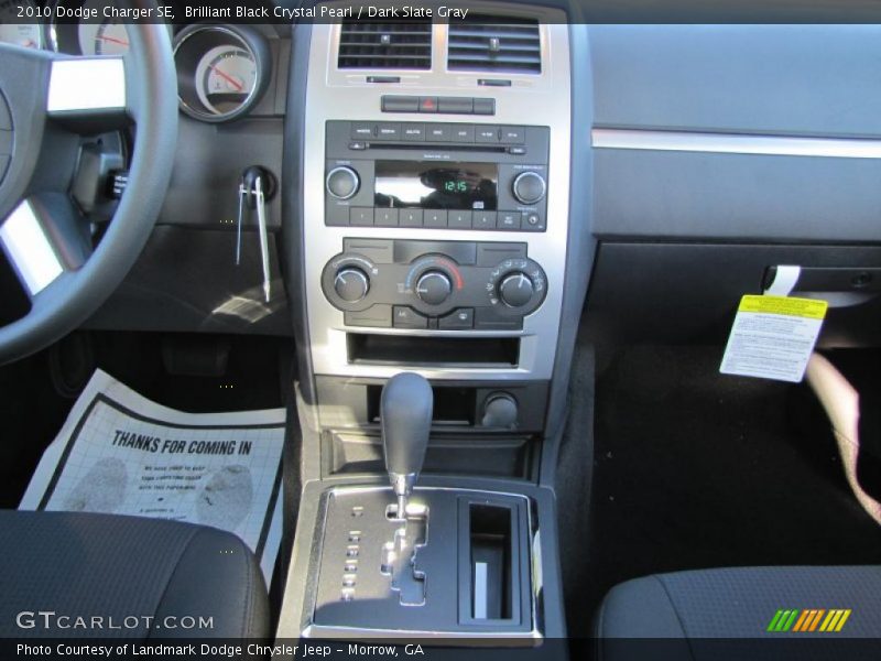 Brilliant Black Crystal Pearl / Dark Slate Gray 2010 Dodge Charger SE