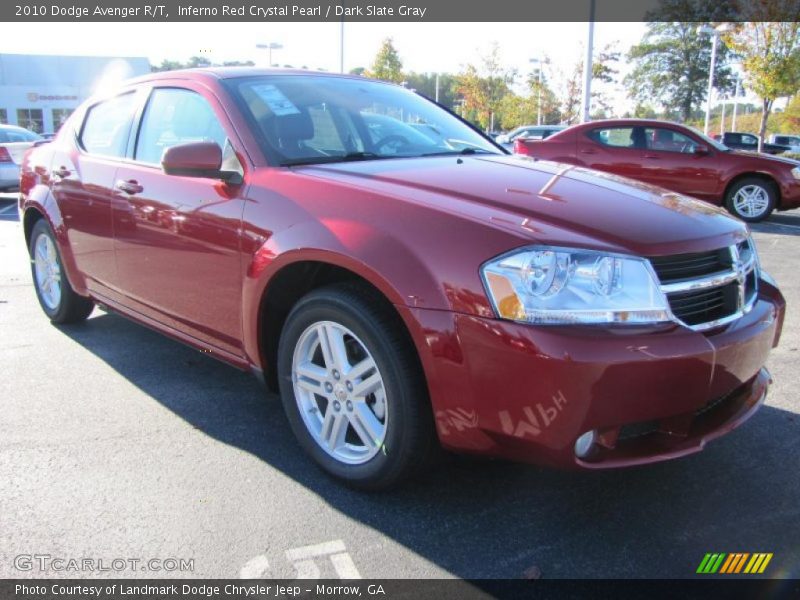 Inferno Red Crystal Pearl / Dark Slate Gray 2010 Dodge Avenger R/T