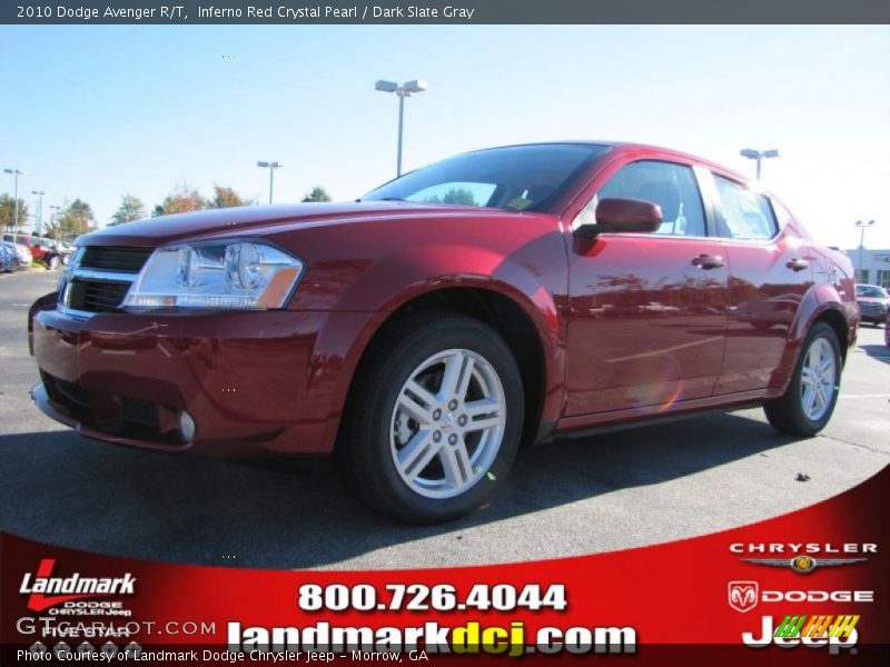 Inferno Red Crystal Pearl / Dark Slate Gray 2010 Dodge Avenger R/T