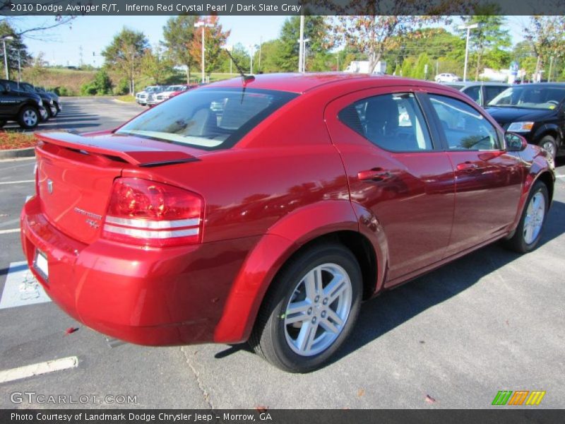 Inferno Red Crystal Pearl / Dark Slate Gray 2010 Dodge Avenger R/T