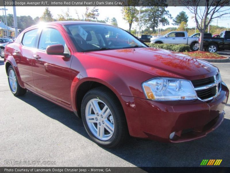 Inferno Red Crystal Pearl / Dark Slate Gray 2010 Dodge Avenger R/T