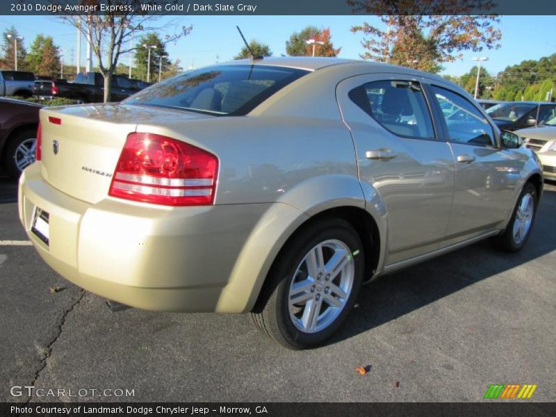 White Gold / Dark Slate Gray 2010 Dodge Avenger Express