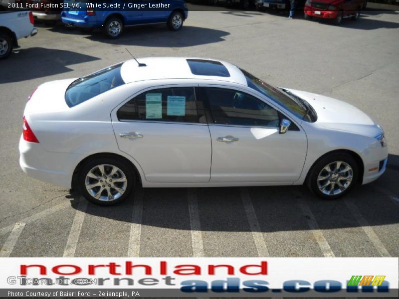 White Suede / Ginger Leather 2011 Ford Fusion SEL V6