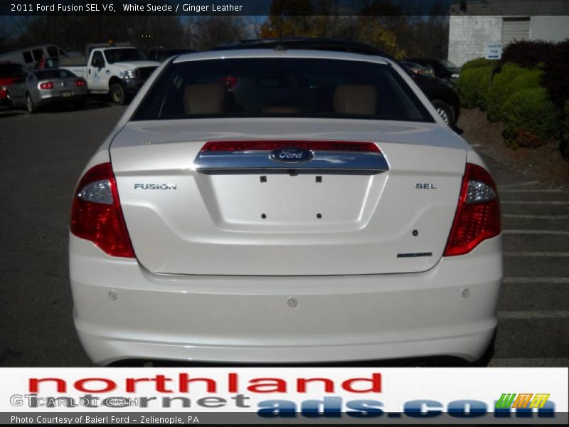 White Suede / Ginger Leather 2011 Ford Fusion SEL V6