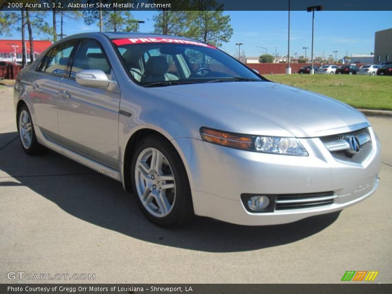 Alabaster Silver Metallic / Parchment 2008 Acura TL 3.2