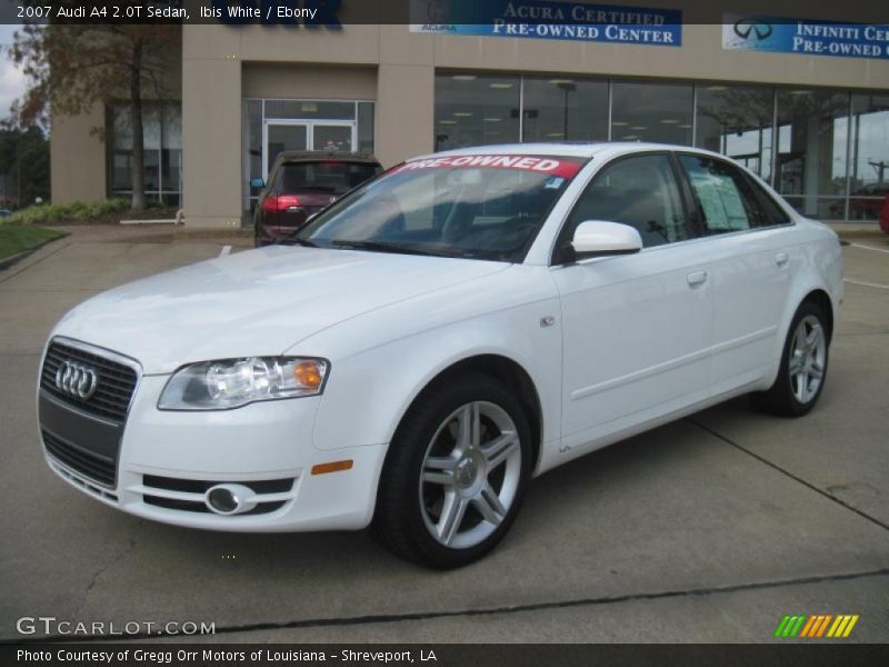 Ibis White / Ebony 2007 Audi A4 2.0T Sedan
