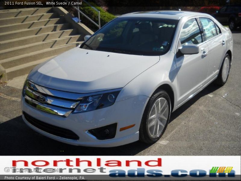 White Suede / Camel 2011 Ford Fusion SEL