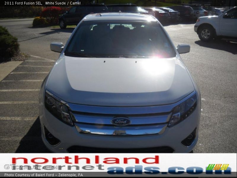White Suede / Camel 2011 Ford Fusion SEL