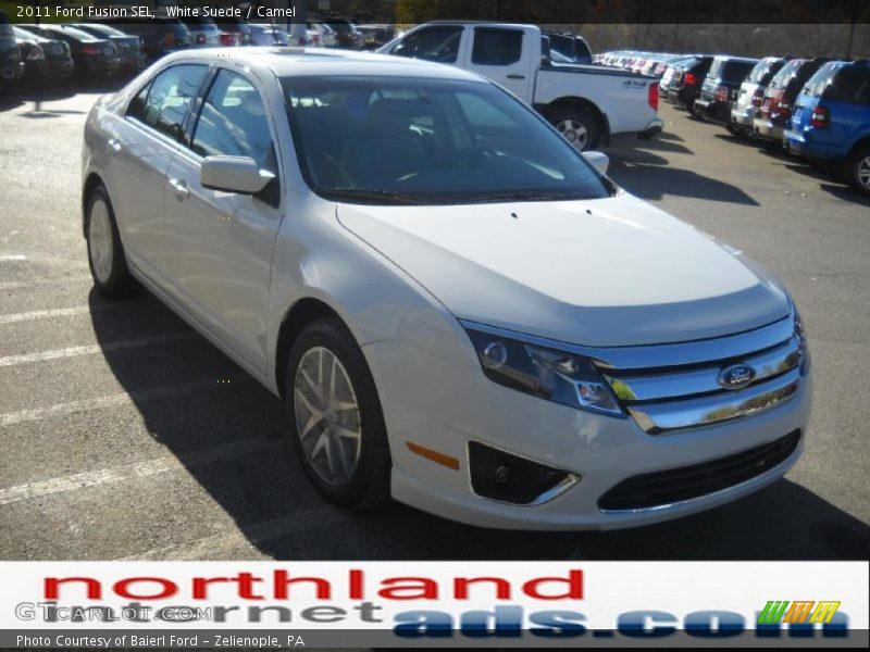 White Suede / Camel 2011 Ford Fusion SEL