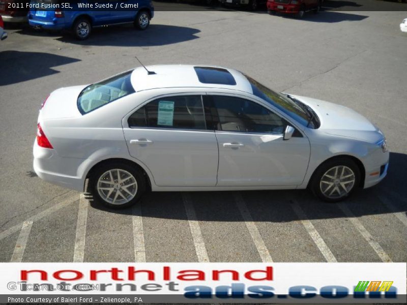 White Suede / Camel 2011 Ford Fusion SEL