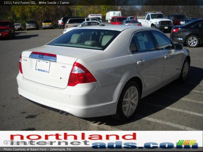 White Suede / Camel 2011 Ford Fusion SEL