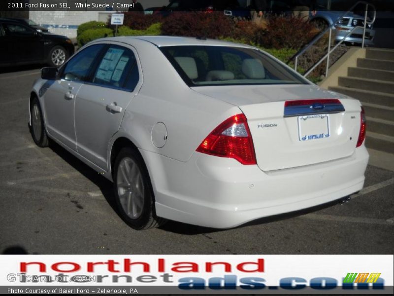 White Suede / Camel 2011 Ford Fusion SEL