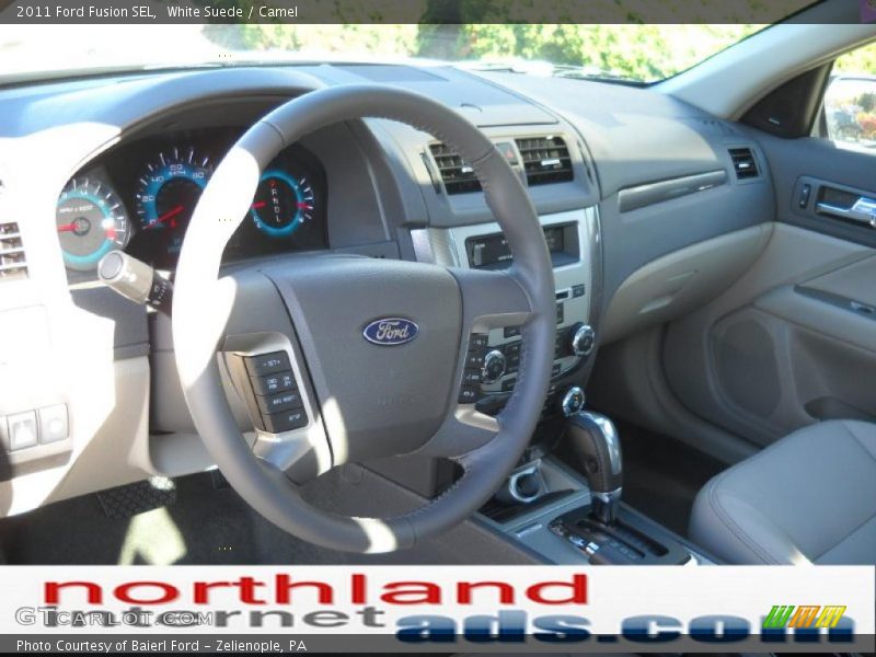 White Suede / Camel 2011 Ford Fusion SEL