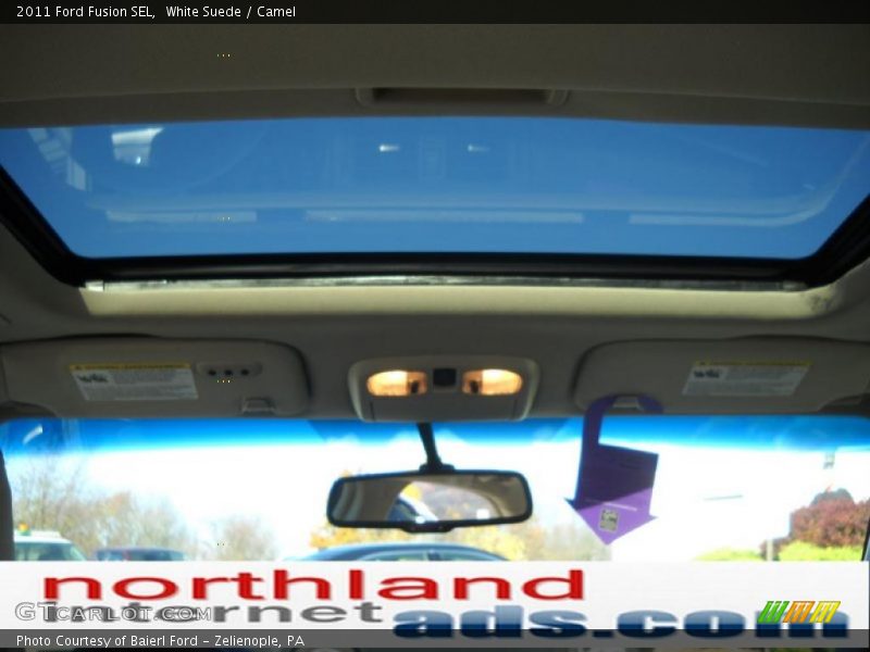 White Suede / Camel 2011 Ford Fusion SEL