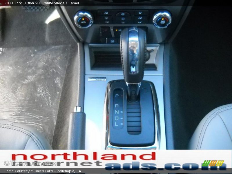 White Suede / Camel 2011 Ford Fusion SEL