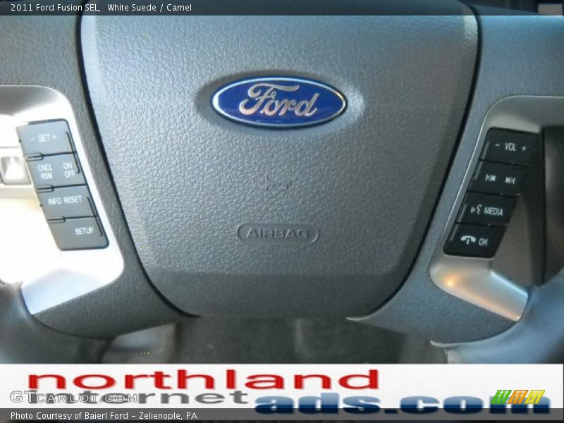 White Suede / Camel 2011 Ford Fusion SEL