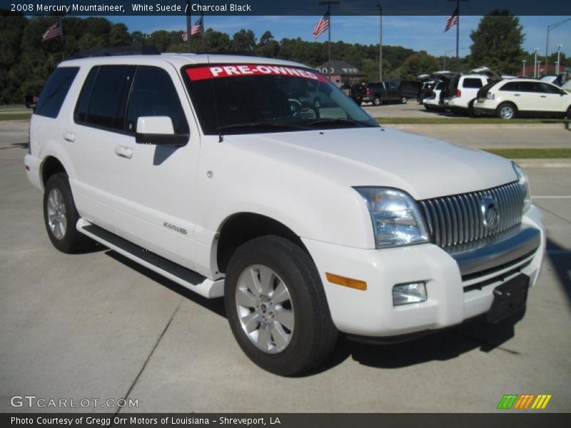 White Suede / Charcoal Black 2008 Mercury Mountaineer