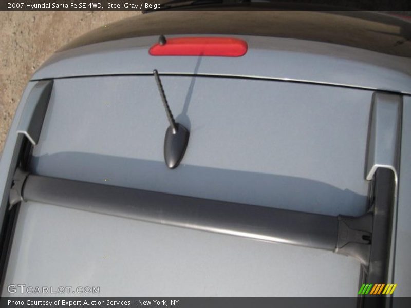 Steel Gray / Beige 2007 Hyundai Santa Fe SE 4WD