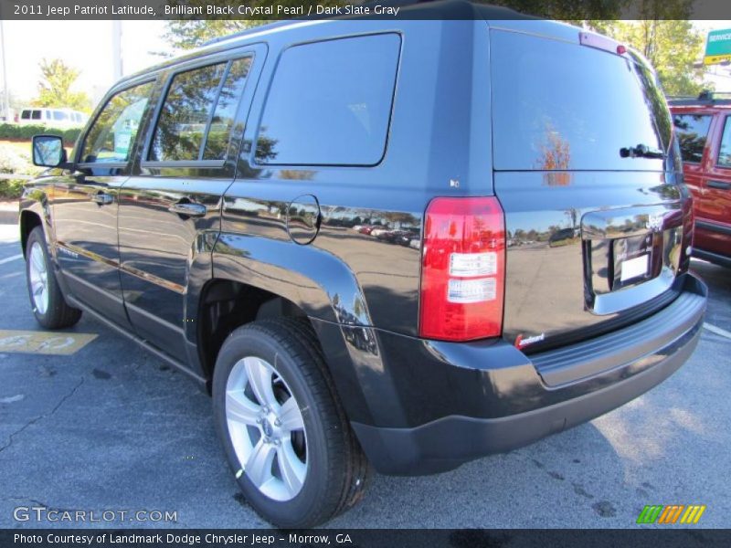 Brilliant Black Crystal Pearl / Dark Slate Gray 2011 Jeep Patriot Latitude