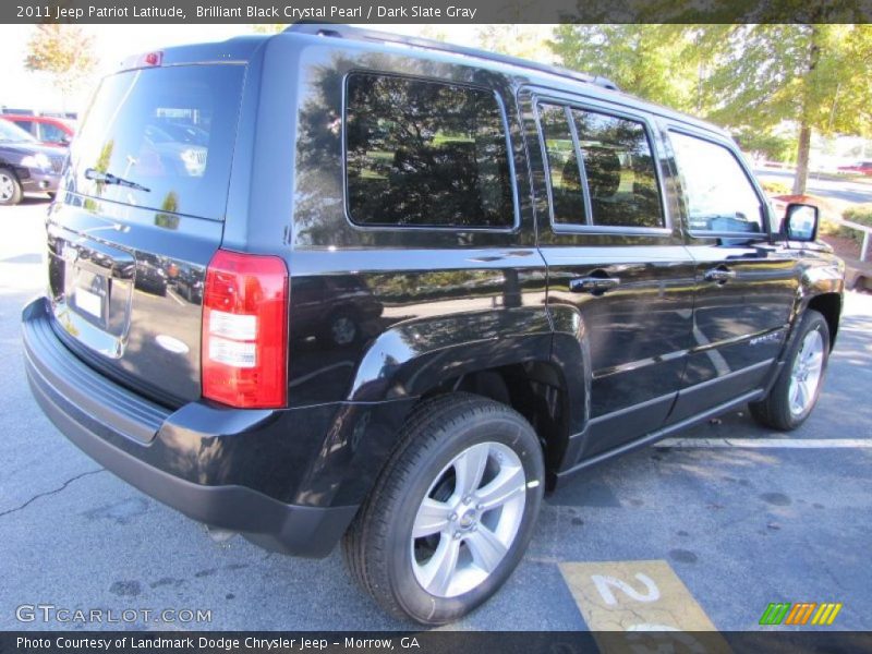 Brilliant Black Crystal Pearl / Dark Slate Gray 2011 Jeep Patriot Latitude