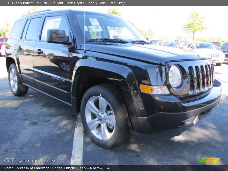 Brilliant Black Crystal Pearl / Dark Slate Gray 2011 Jeep Patriot Latitude