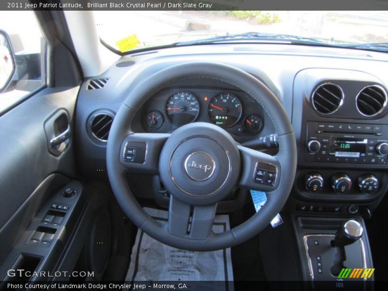 Brilliant Black Crystal Pearl / Dark Slate Gray 2011 Jeep Patriot Latitude