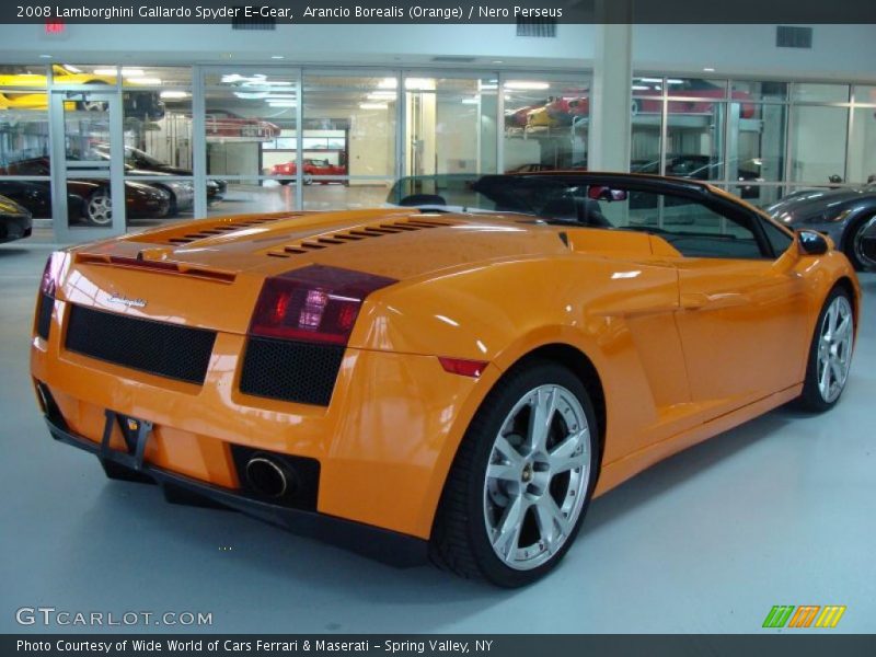 Arancio Borealis (Orange) / Nero Perseus 2008 Lamborghini Gallardo Spyder E-Gear