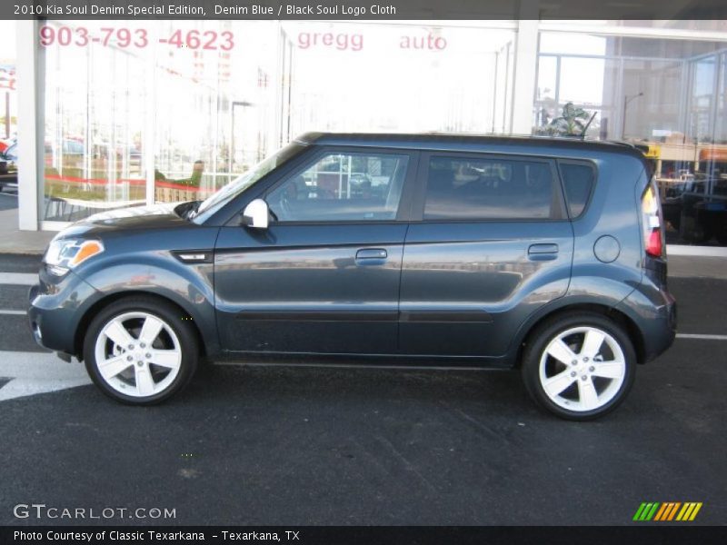 Denim Blue / Black Soul Logo Cloth 2010 Kia Soul Denim Special Edition