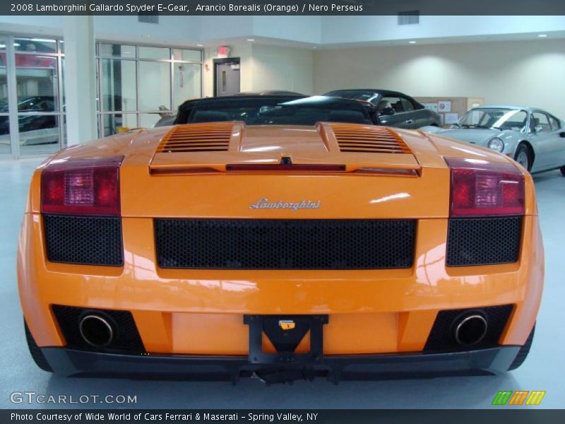 Arancio Borealis (Orange) / Nero Perseus 2008 Lamborghini Gallardo Spyder E-Gear