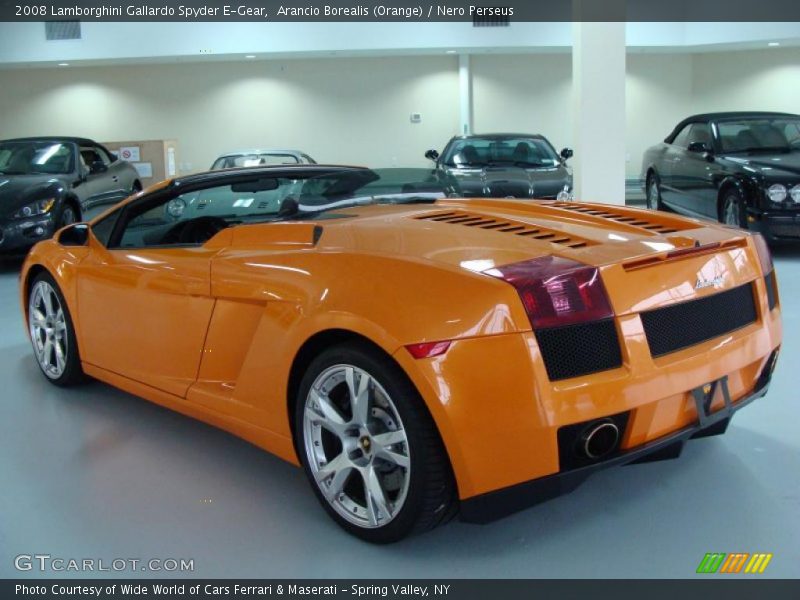 Arancio Borealis (Orange) / Nero Perseus 2008 Lamborghini Gallardo Spyder E-Gear