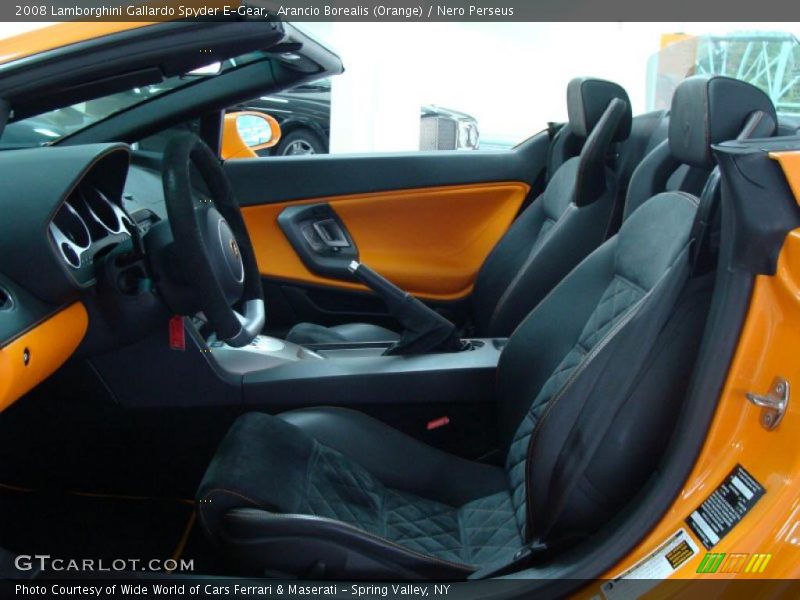 Arancio Borealis (Orange) / Nero Perseus 2008 Lamborghini Gallardo Spyder E-Gear