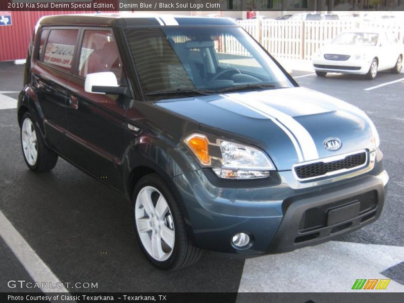 Denim Blue / Black Soul Logo Cloth 2010 Kia Soul Denim Special Edition