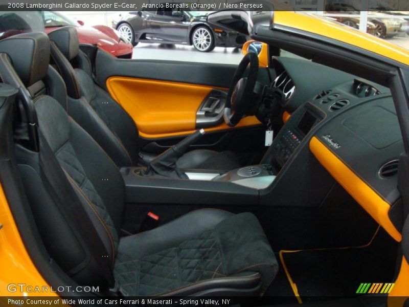 Arancio Borealis (Orange) / Nero Perseus 2008 Lamborghini Gallardo Spyder E-Gear