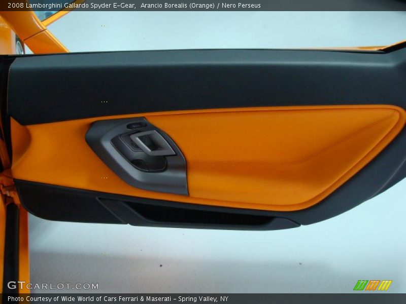 Arancio Borealis (Orange) / Nero Perseus 2008 Lamborghini Gallardo Spyder E-Gear