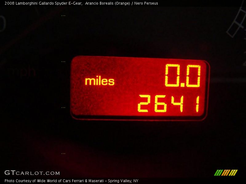 Arancio Borealis (Orange) / Nero Perseus 2008 Lamborghini Gallardo Spyder E-Gear