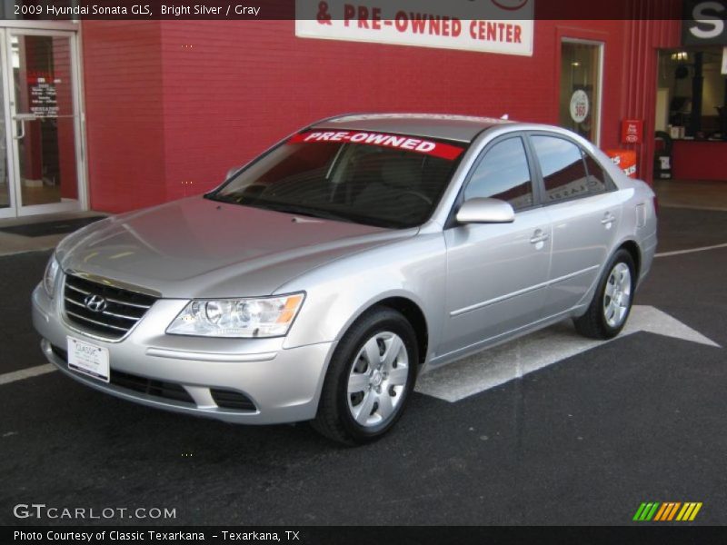 Bright Silver / Gray 2009 Hyundai Sonata GLS