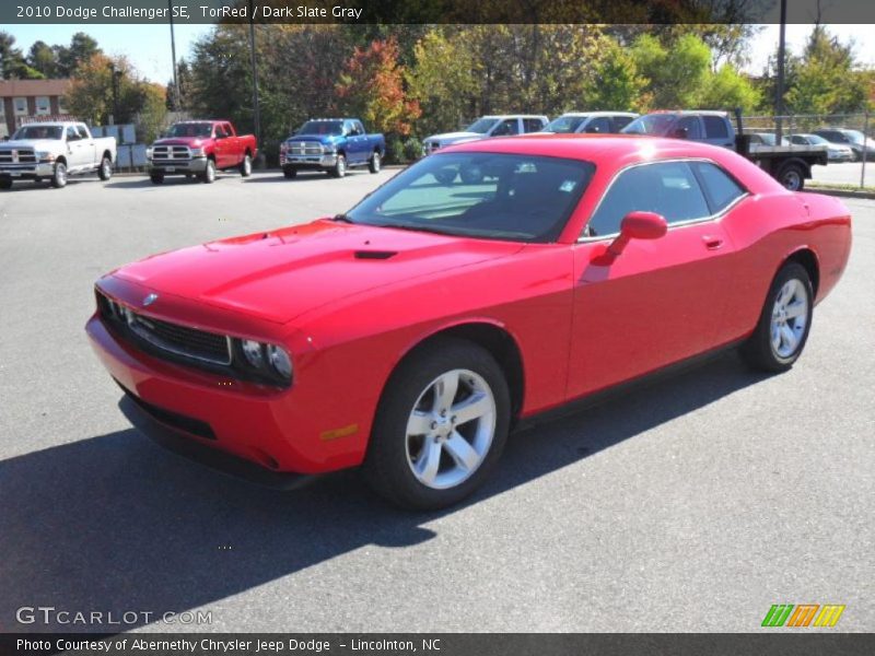 TorRed / Dark Slate Gray 2010 Dodge Challenger SE