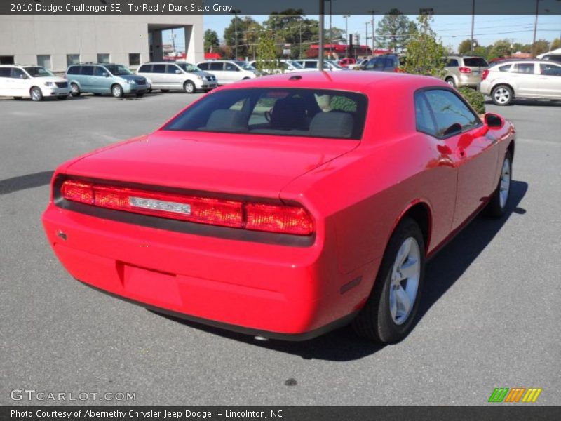 TorRed / Dark Slate Gray 2010 Dodge Challenger SE