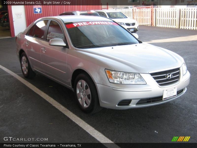 Bright Silver / Gray 2009 Hyundai Sonata GLS