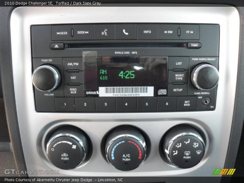 TorRed / Dark Slate Gray 2010 Dodge Challenger SE