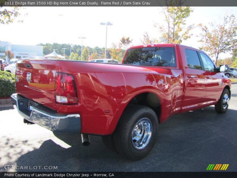Flame Red / Dark Slate Gray 2011 Dodge Ram 3500 HD Big Horn Crew Cab Dually