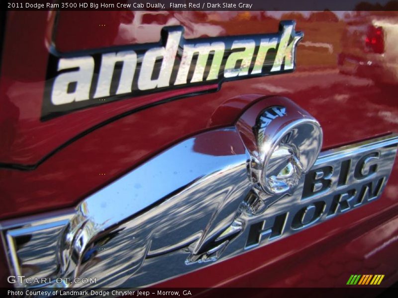 Flame Red / Dark Slate Gray 2011 Dodge Ram 3500 HD Big Horn Crew Cab Dually