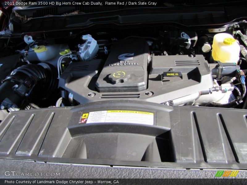 Flame Red / Dark Slate Gray 2011 Dodge Ram 3500 HD Big Horn Crew Cab Dually