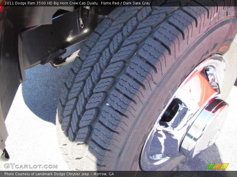 Flame Red / Dark Slate Gray 2011 Dodge Ram 3500 HD Big Horn Crew Cab Dually