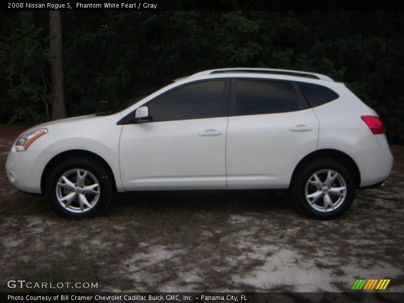 Phantom White Pearl / Gray 2008 Nissan Rogue S